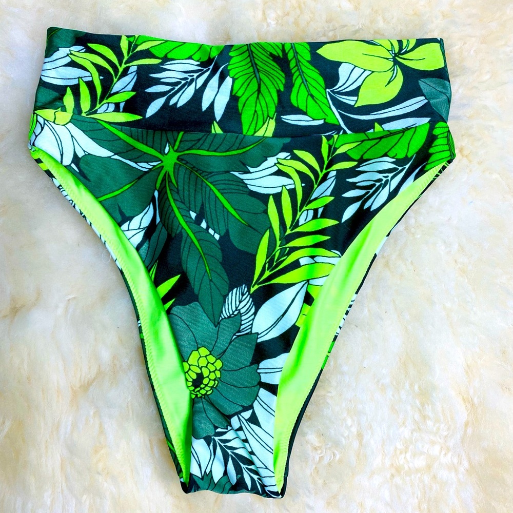 NWT Aerie High Waist Cheeky Bikini Bottoms XS